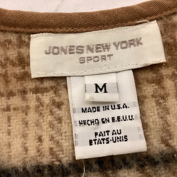 Jones New York sport womens wool blend vest size medium made in USA - Picture 9 of 10